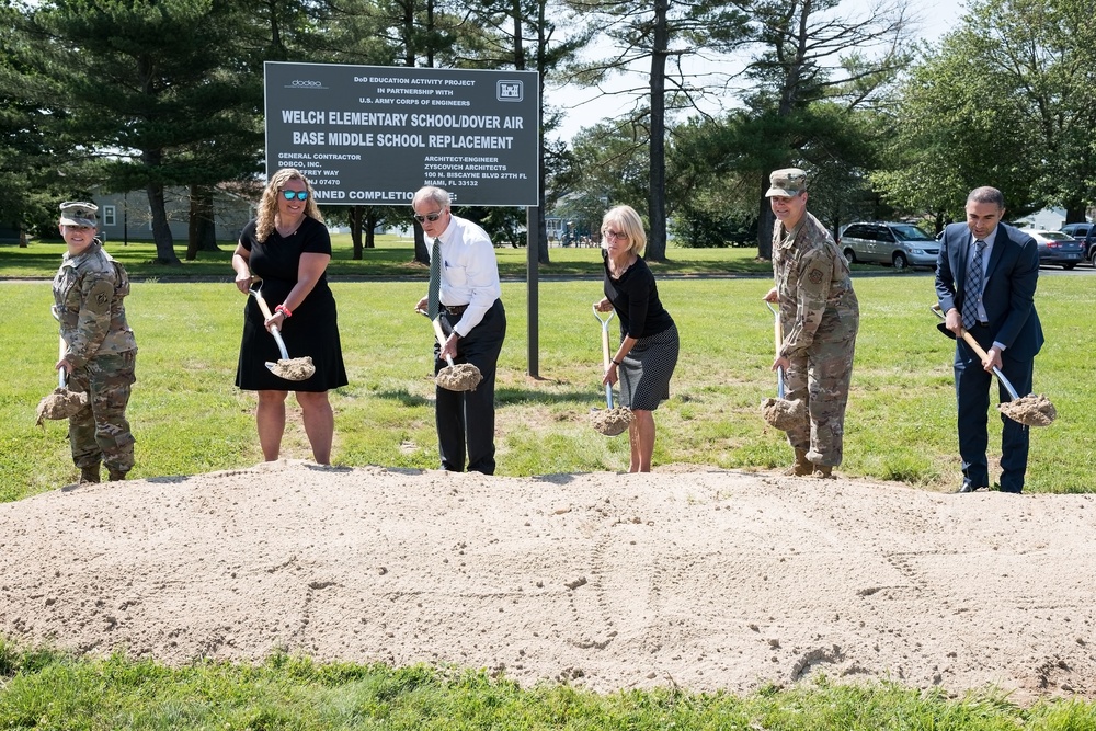 Snapshot: Groundbreaking ceremony held for new Welch Elementary School/Dover Air Base Middle School