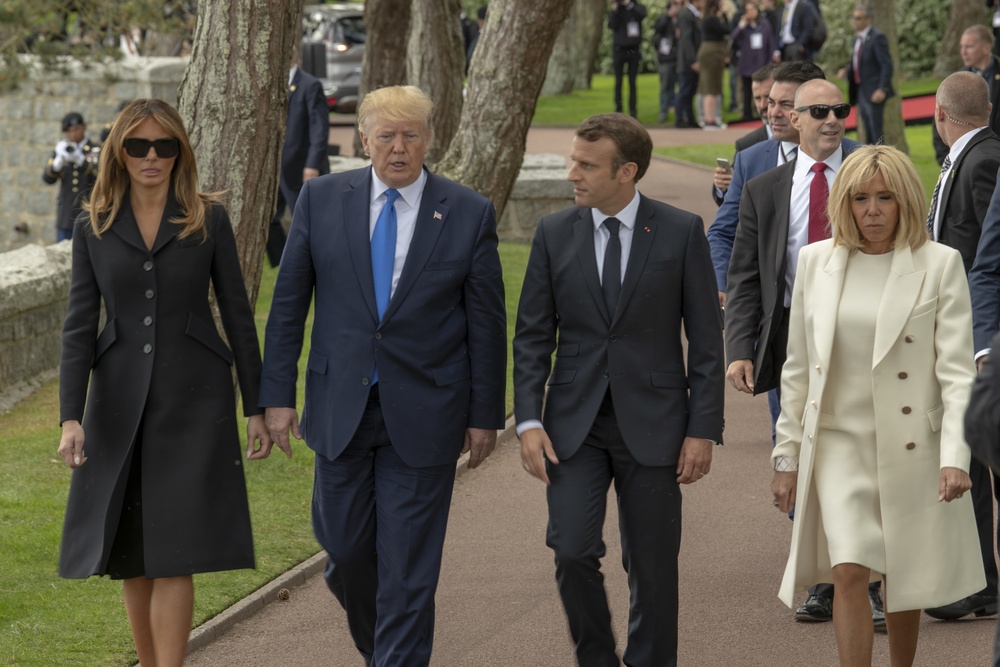 Heads of State during D-Day 75 Ceremony