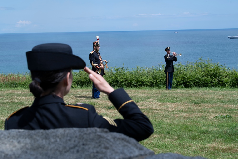 Buglers at Normandy American Cemetery