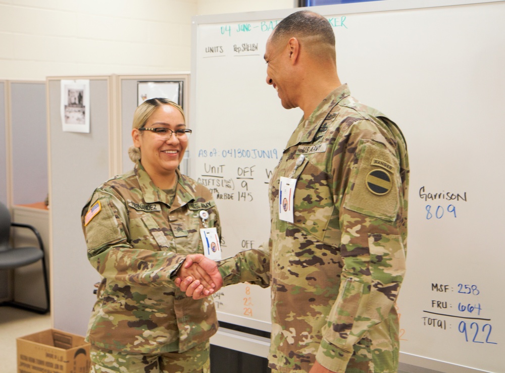 BG Edmondson Visits 50th Regional Support Group