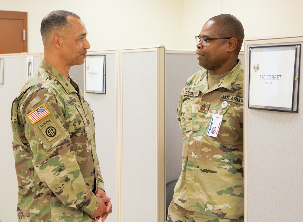 BG Edmondson Visits the Soldiers of the 50th Regional Support Group