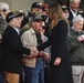 U.S. First Lady Greets WWII Veterans