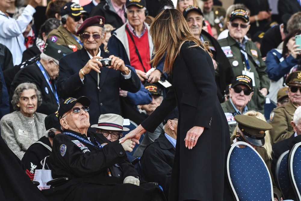 U.S. First Shakes Hands of WWII Vets
