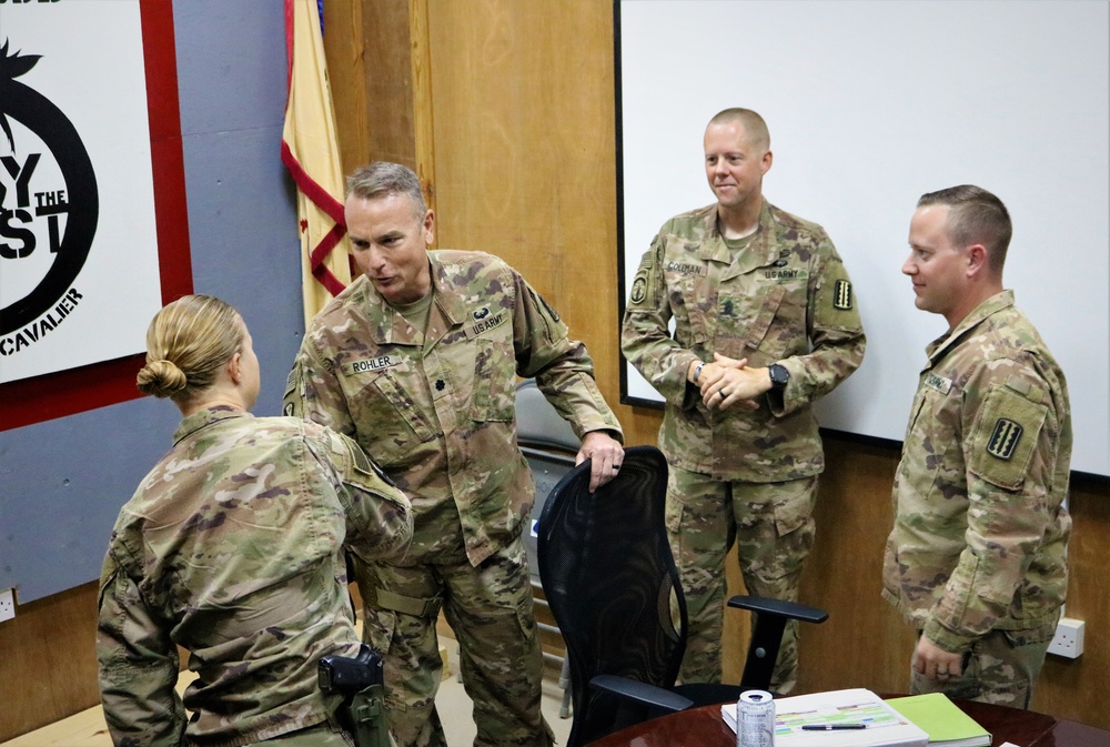 Battalion Coin Presentation: Maj. Lyndsey Hodgkins and Maj. Jason Detwiler