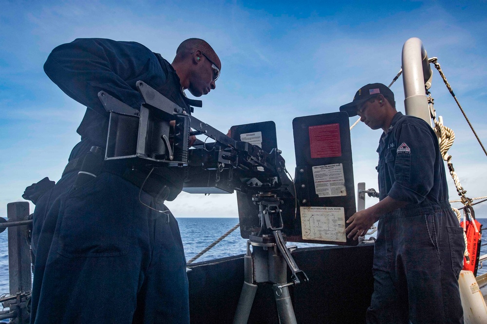 USS McCampbell conducts live-fire exercise