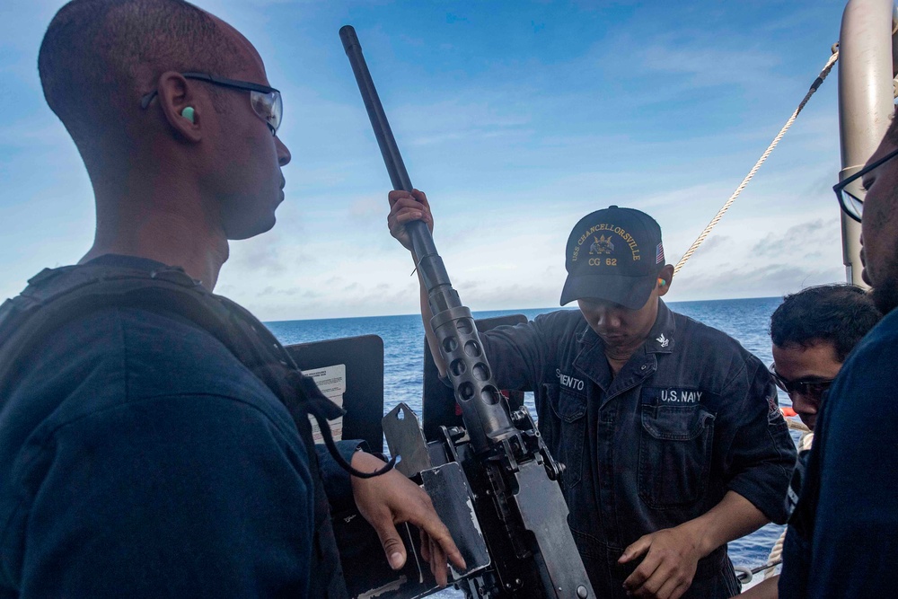 USS McCampbell conducts live-fire exercise