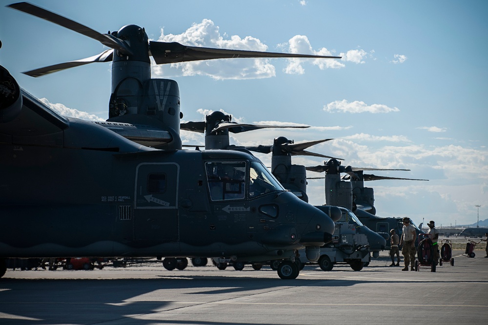 Ospreys visit Nellis AFB