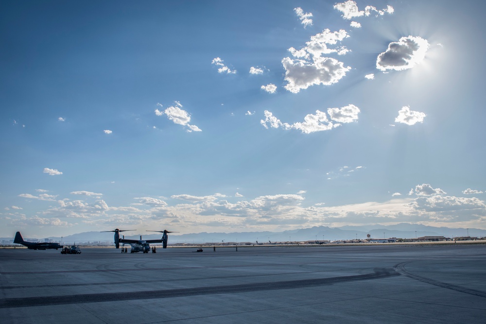 Ospreys visit Nellis AFB
