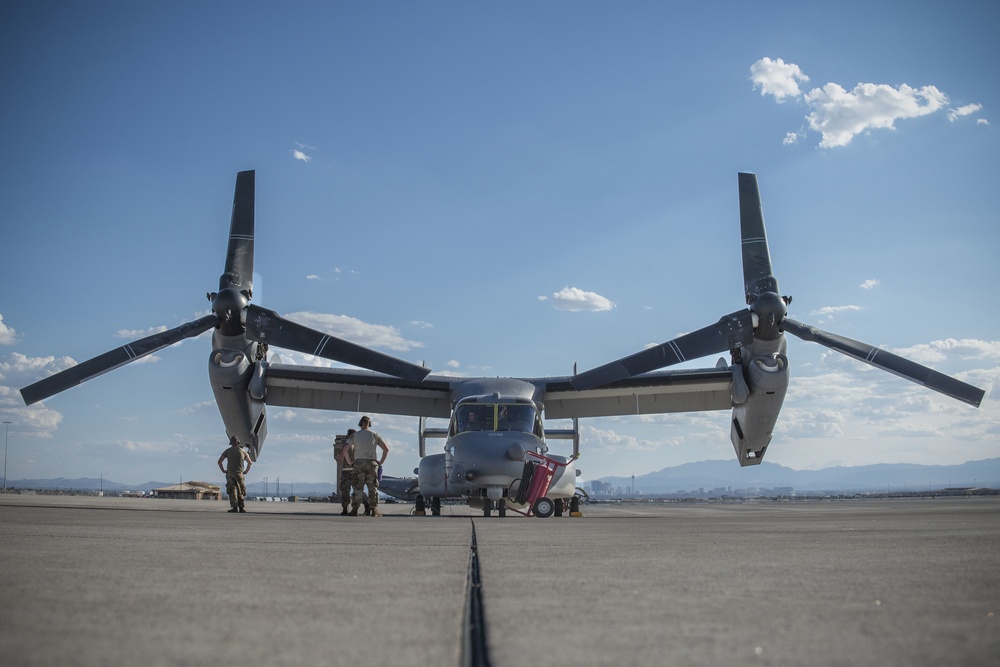 Ospreys visit Nellis AFB