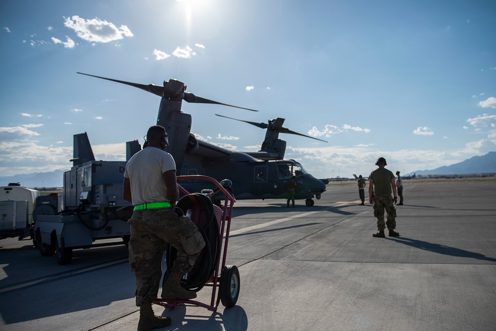 Ospreys visit Nellis AFB