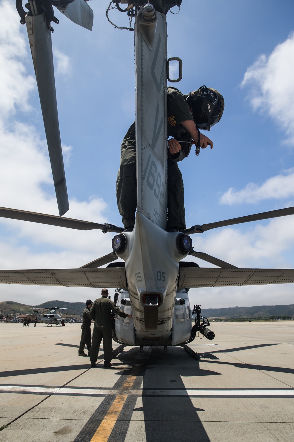 U.S. Marines with HMLA-267 and HMLA-469 complete a special weapons delivery