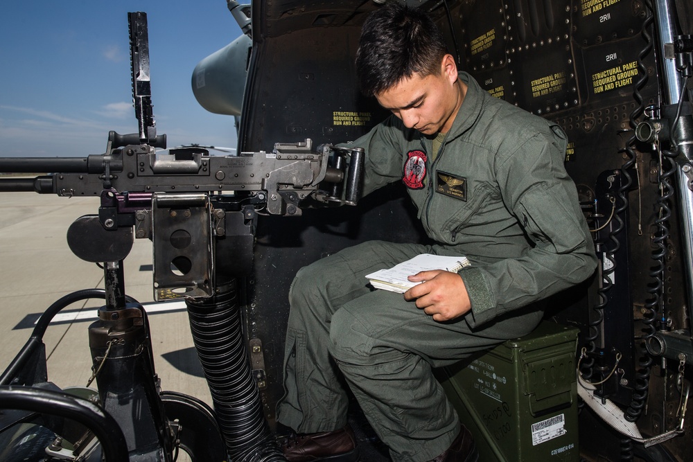 U.S. Marines with HMLA-267 and HMLA-469 complete a special weapons delivery