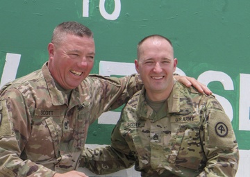 Father, Son Strengthen Bond While Deployed Together