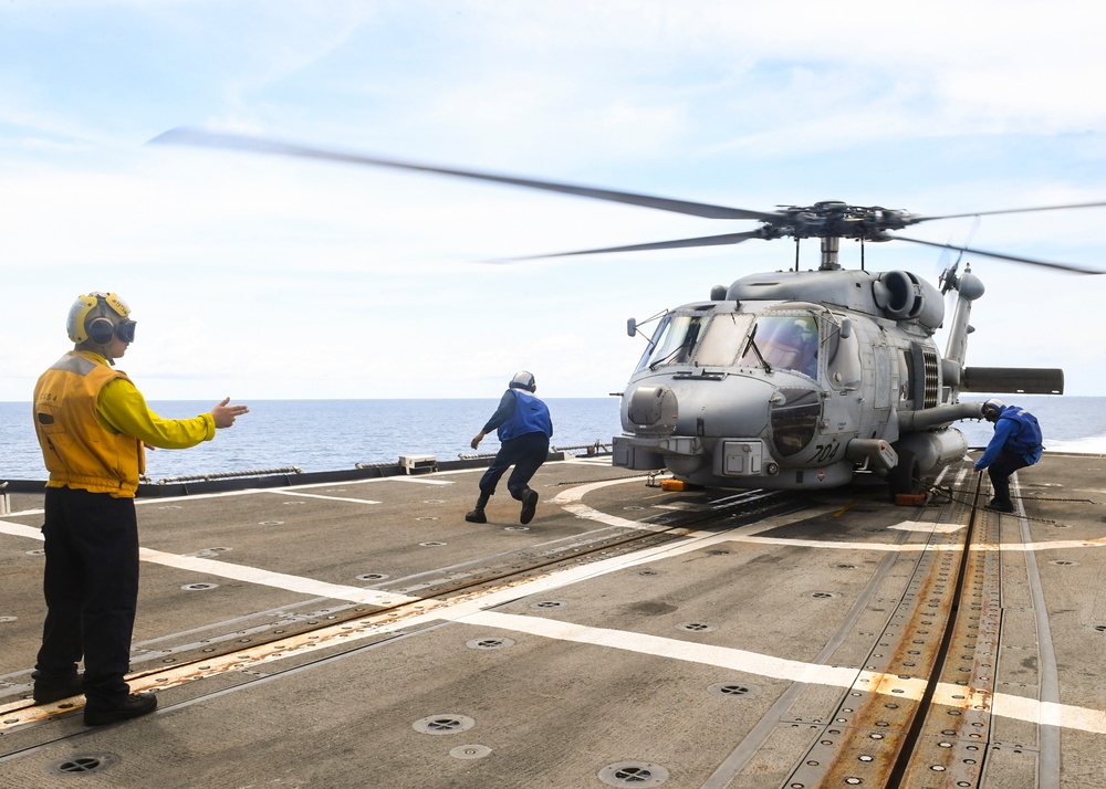 USS Antietam Sailors Conduct Flight Operations During CARAT Thailand 2019