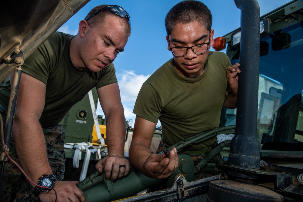 Marines Conduct Routine Maintenance Aboard USS Harpers Ferry