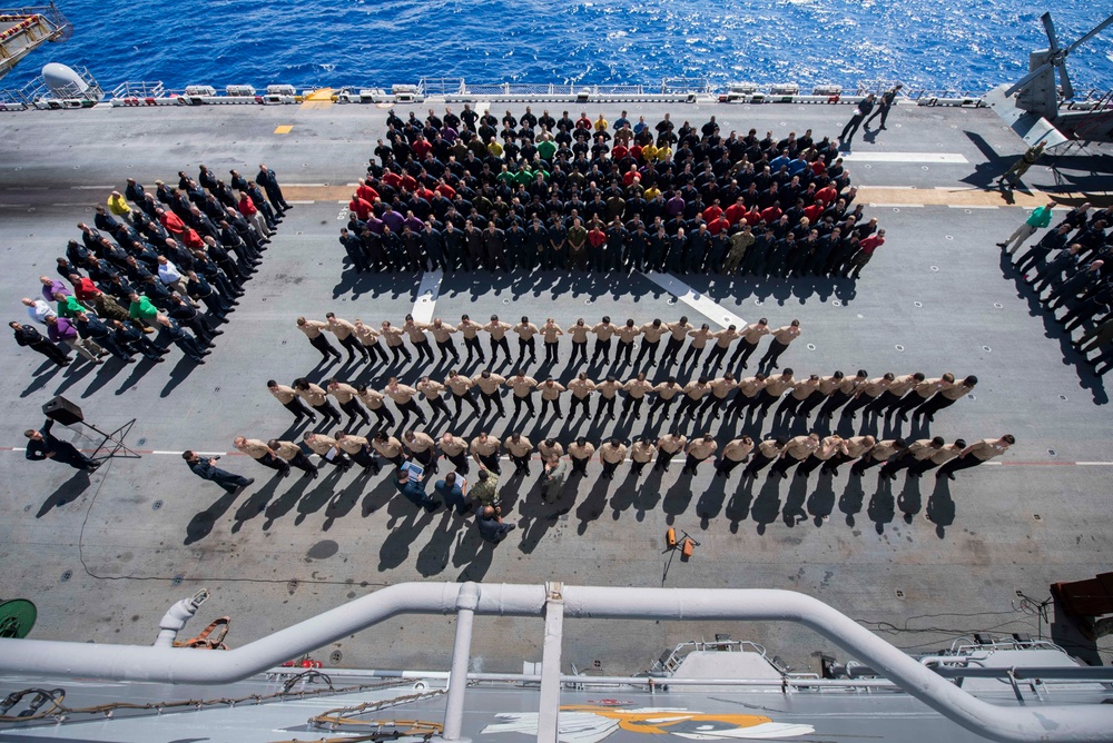 USS WASP (LHD 1) FROCKING CEREMONY