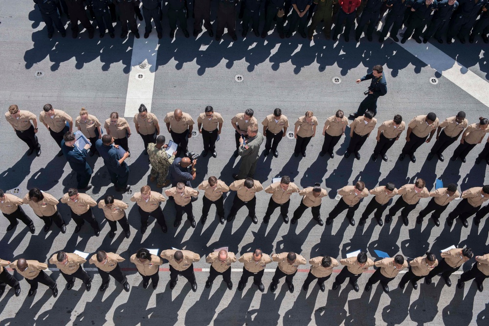 USS WASP (LHD 1) FROCKING CEREMONY