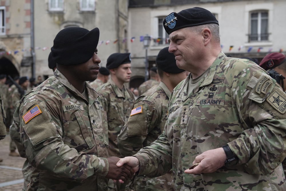 101st Airborne Division ceremony in Carentan, France