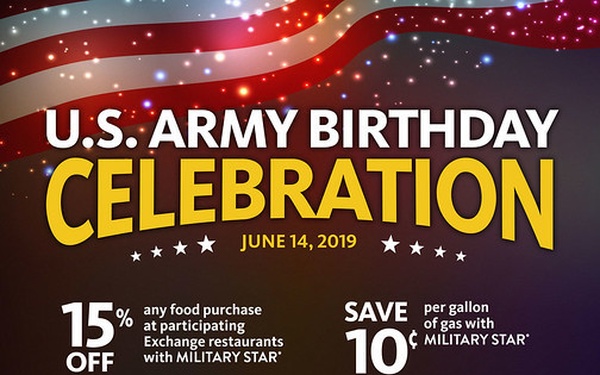 Exchange Shoppers Can Enjoy Special Savings June 14 in Honor of the Army’s Birthday