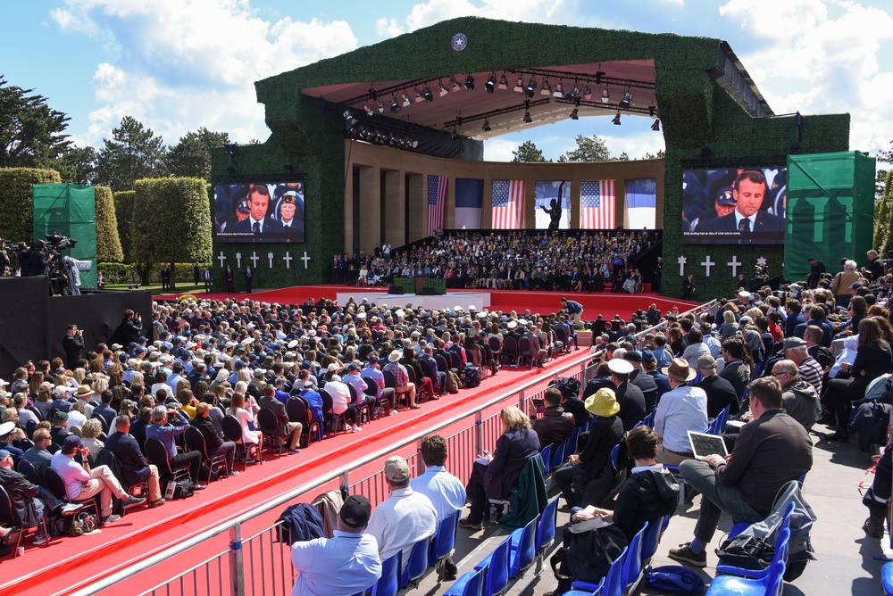 75th DDay ceremony at Colleville-sur-Mer