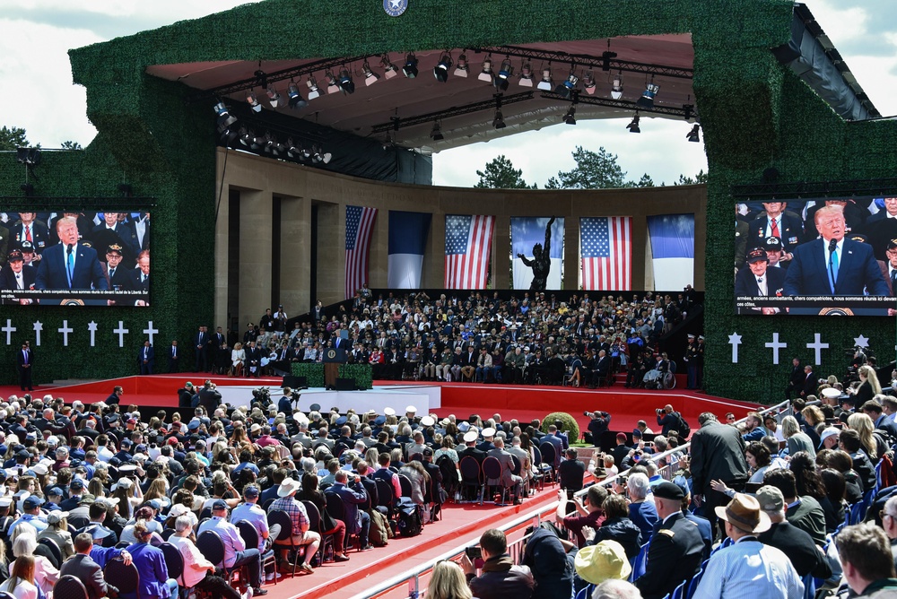 75th DDay ceremony at Colleville-sur-Mer