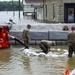 Illinois National Guard Soldiers Sandbag in Grafton