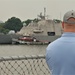 USS Sioux City (LCS-11) viewed from the Battleship Wisconsin