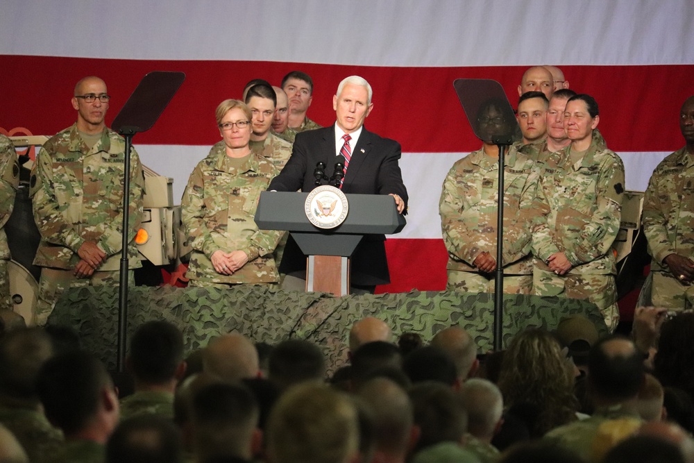 Vice President Mike Pence visits Fort McCoy