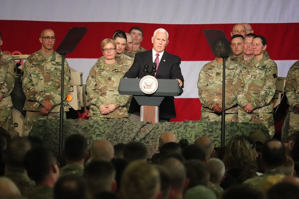 Vice President Mike Pence visits Fort McCoy