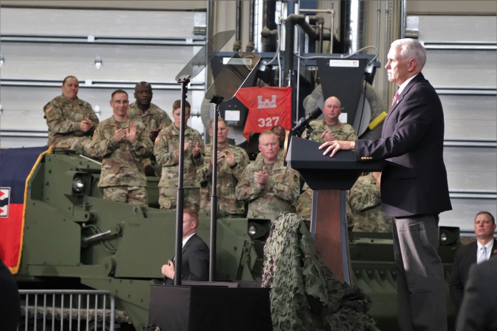 Vice President Mike Pence visits Fort McCoy