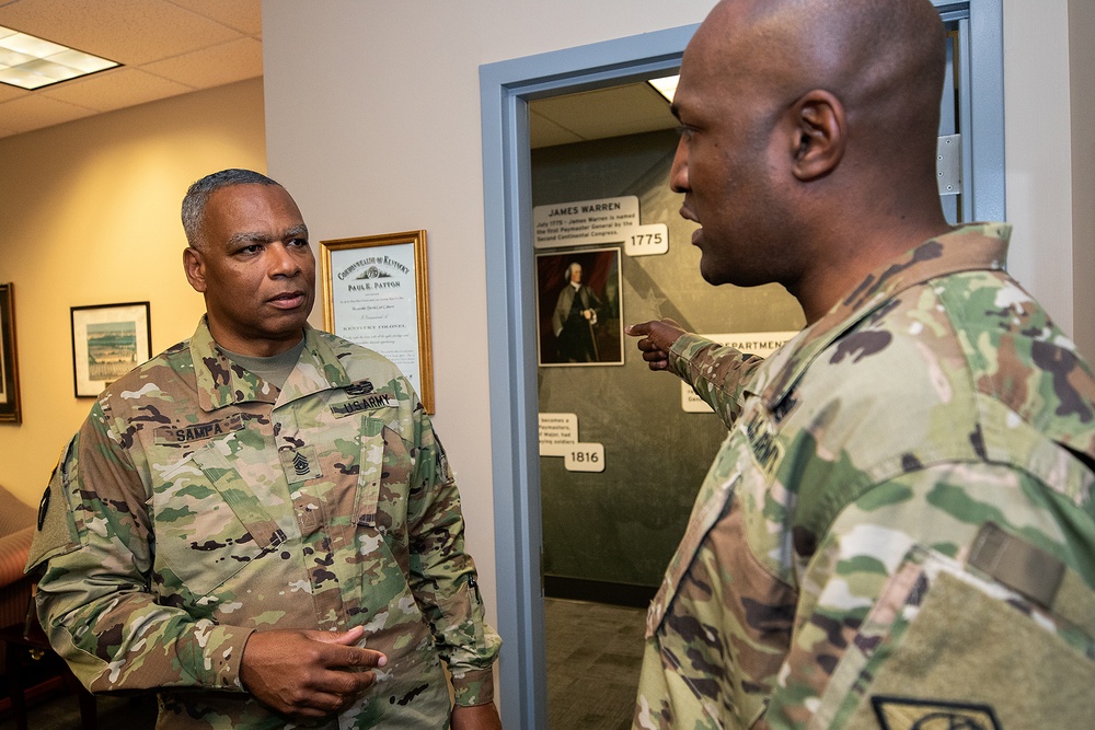 Army National Guard CSM visits USAFMCOM