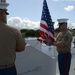 U.S. Marines raise flags for Wounded Warriors