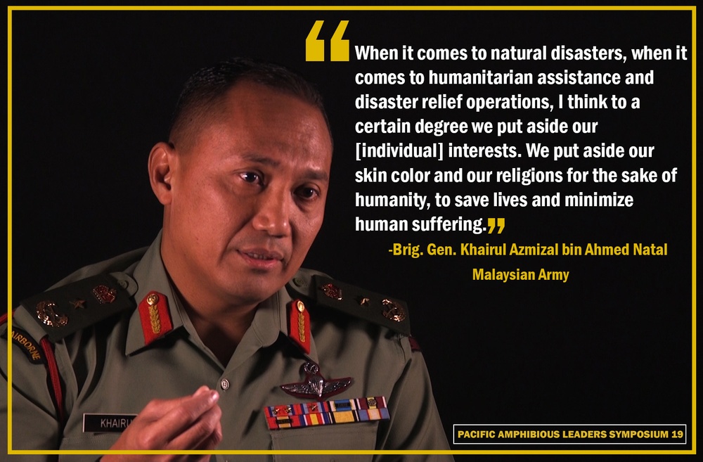 Pacific Amphibious Leaders Symposium 19 Brig. Gen. Khairul Azmizal Bin Ahmad Natal Photo Graphic