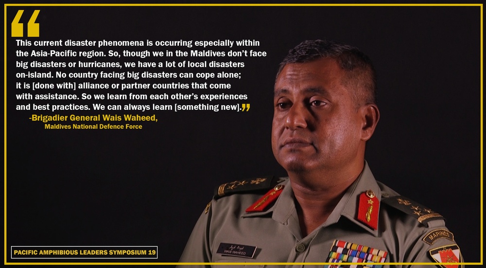 Pacific Amphibious Leaders Symposium 19 Brig. Gen. Wais Waheed Photo Graphic