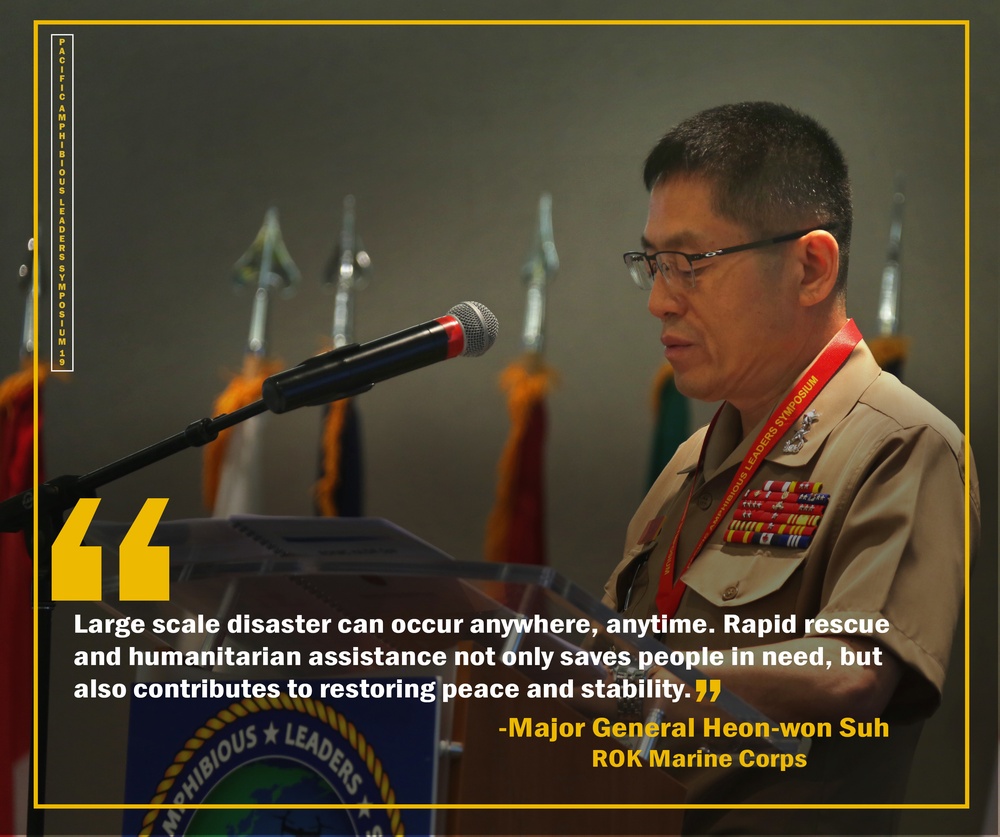 Pacific Amphibious Leaders Symposium 19 Maj. Gen. Heon-won Suh Photo Graphic