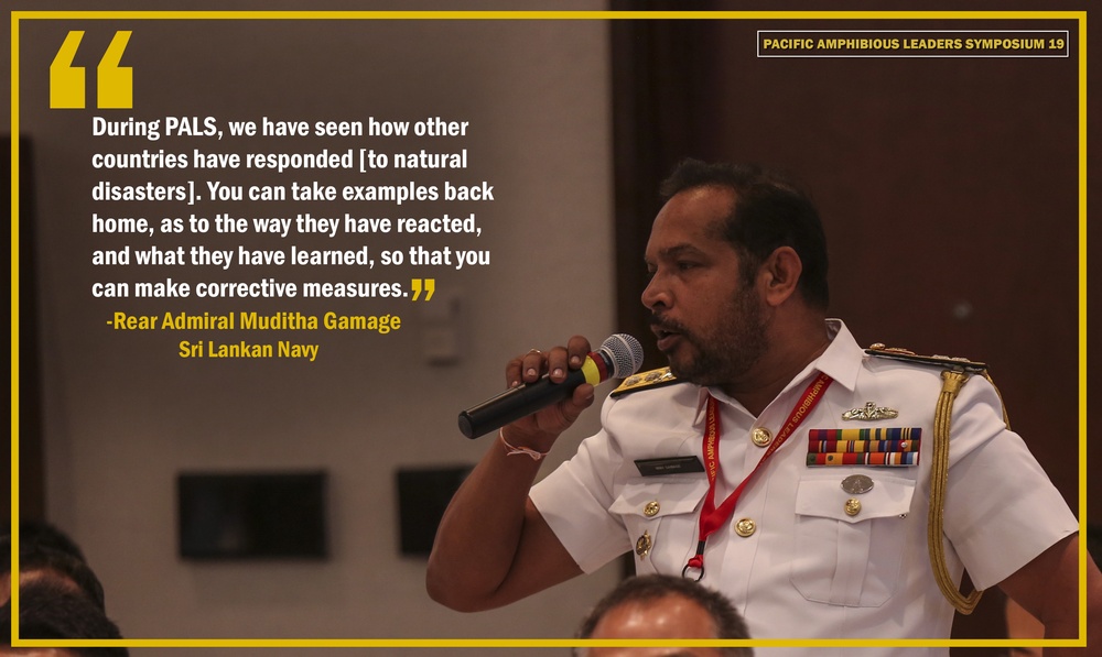 Pacific Amphibious Leaders Symposium 19 Rear Adm. Muditha Gamage Photo Graphic