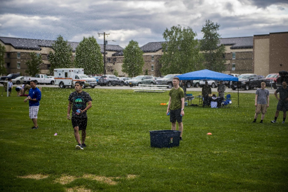 Mental Health water balloon fight