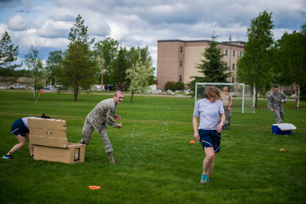 Mental Health water balloon fight