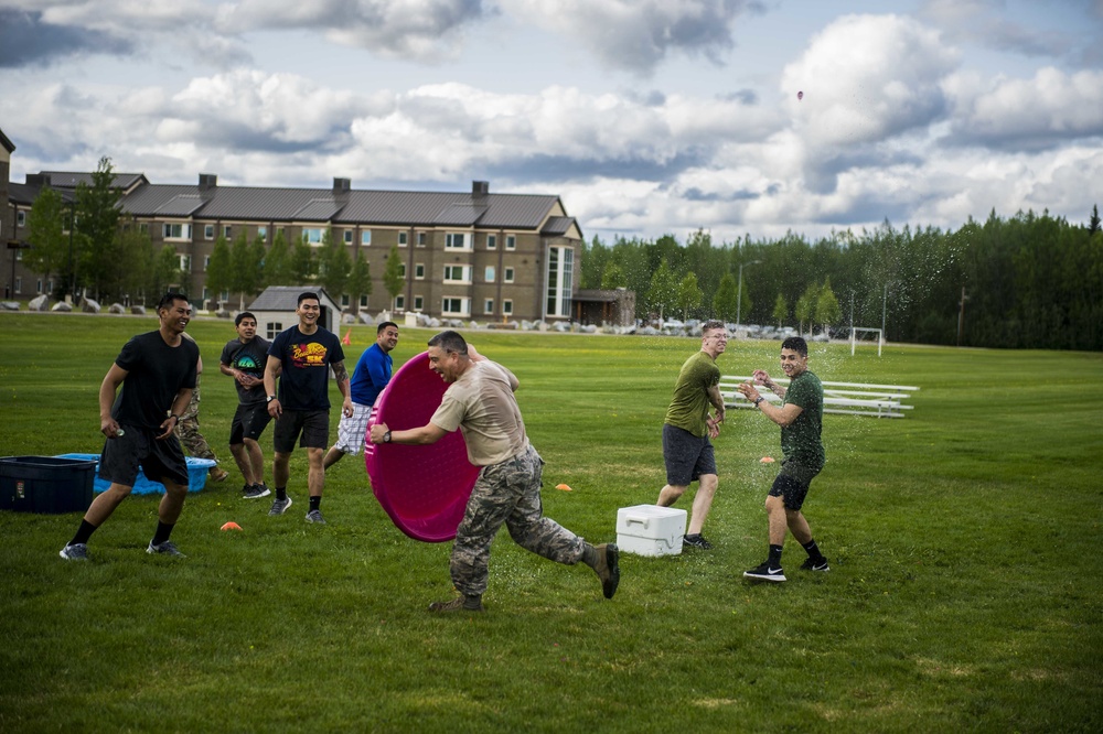 Mental Health water balloon fight