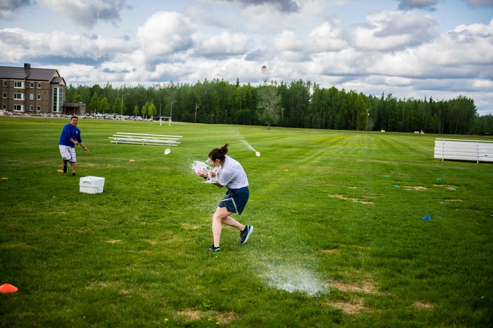 Mental Health water balloon fight