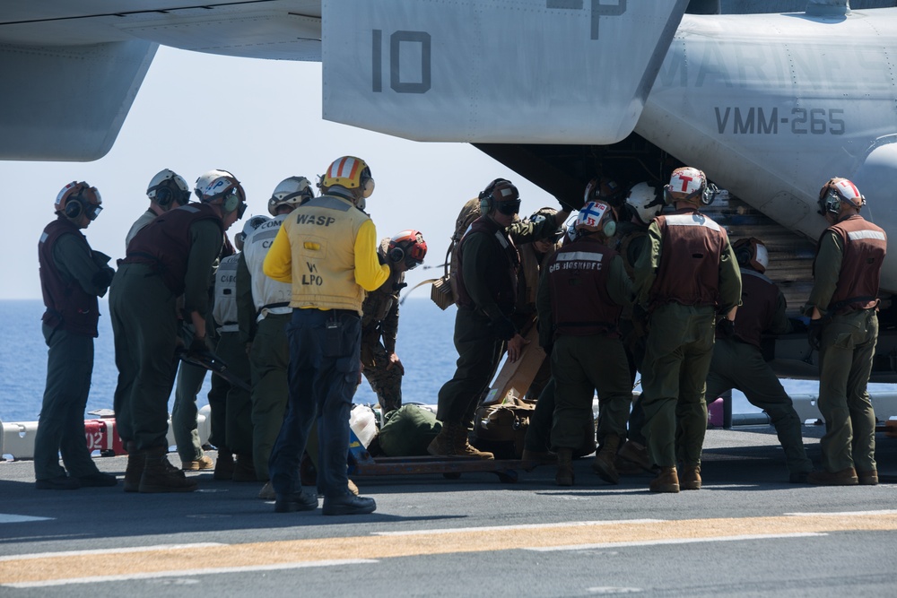 31st MEU flight operations aboard the USS WASP