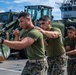 Marines Aboard USS Harpers Ferry Practice Room Clearing Techniques