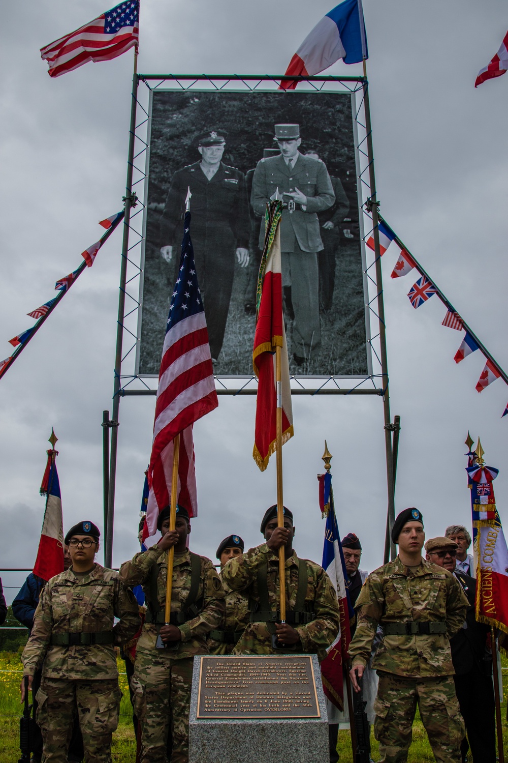 First Advanced Headquarters of SHAEF and Eisenhower Memorial Ceremony