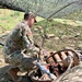 Soldier collects water to test quality at Strike Back 19