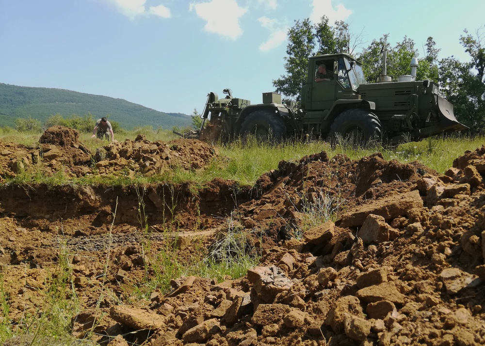 Bulgarian Engineers Supporting U.S. Infantry