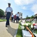 Eagle Coast Guard women and men attend a memorial ceremony at the Ardennes American Cemetery in Belgium