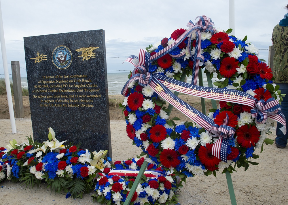 D-Day Frogmen and Allied Invasion Forces Honored.