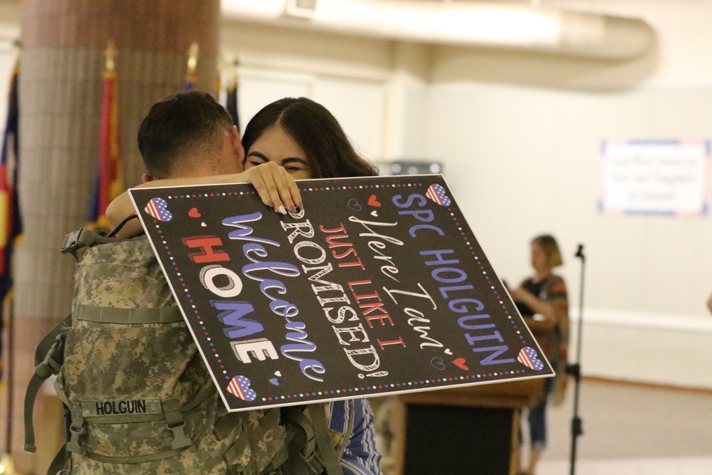 1-67 AR Homecoming ceremony following deployment to South Korea
