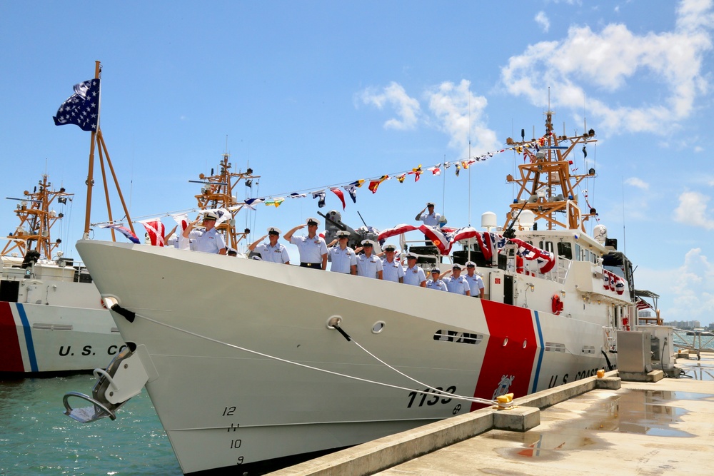 Coast Guard commissions fast response cutter USCGC Joseph Doyle (WPC-1133) in San Juan, Puerto Rico