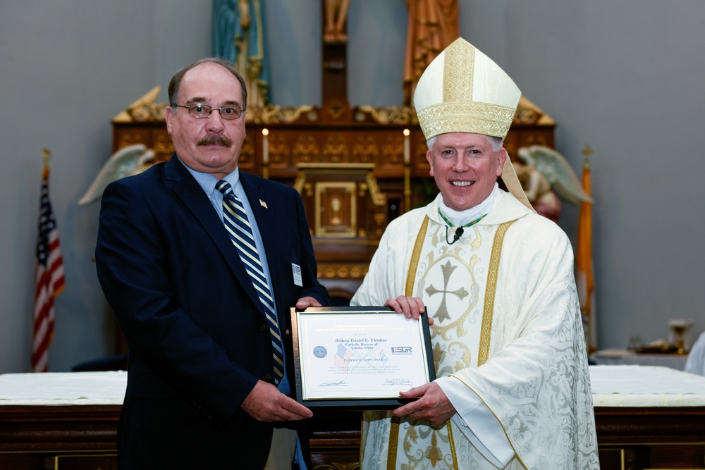 Bishop Receives Patriot Award